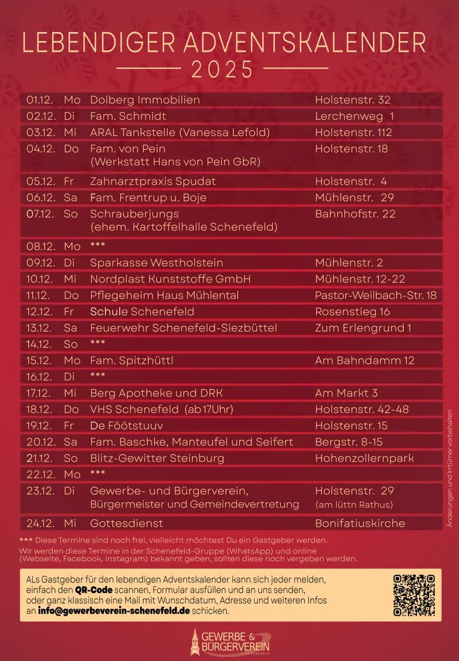 Lebendiger Adventskalender