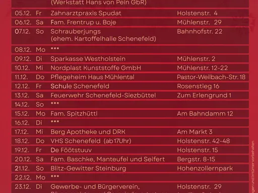 Lebendiger Adventskalender